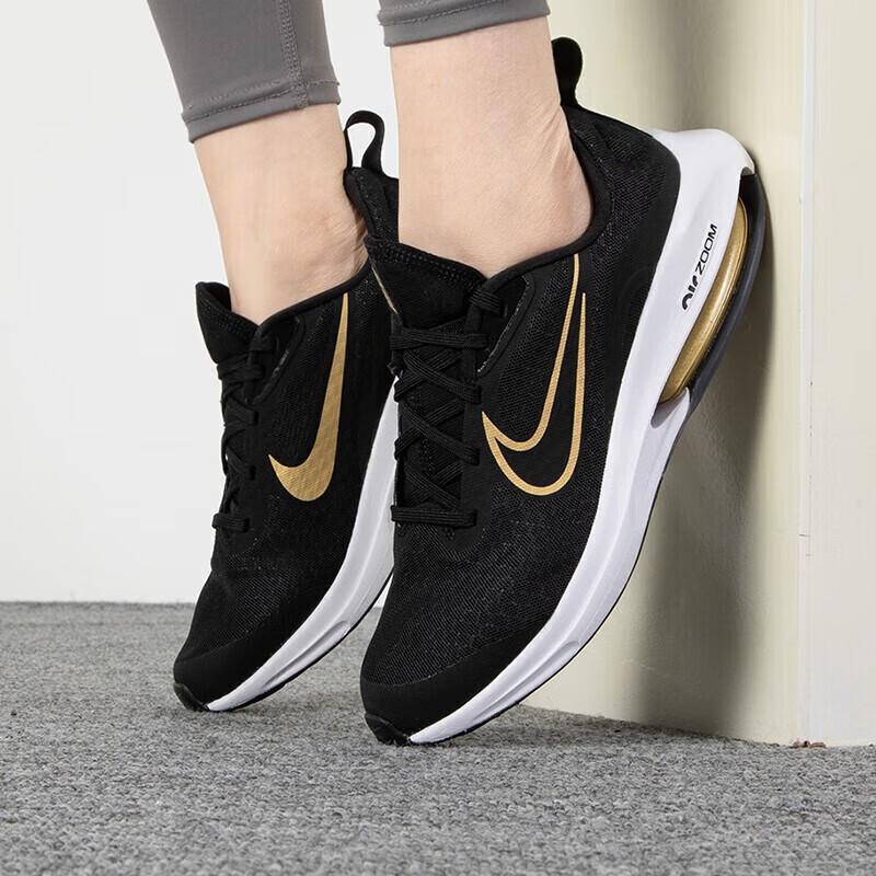 New Nike Air Zoom Arcadia 2 Black Metallic Gold GS DM8491-001