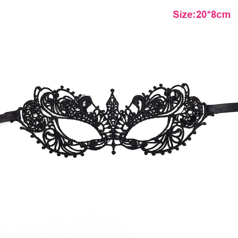 Halloween Black Queen Lace Mask No Fixed Shape Embroidery Appliques Party Costume Carnival Mask Woman Masquerade Mask