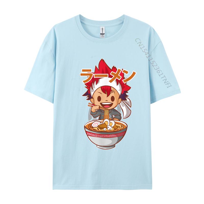 Ramen Food Wars Tops Tees Tops T Shirt Ramen Food Wars Lovers Day Cotton Fabric Mens T-shirts 3D Printed Company