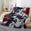 1PC Frieza Patterned Flannel Blanket Suitable For All Seasons For Home Decor Warmth And Comfort Gifts Holiday Present