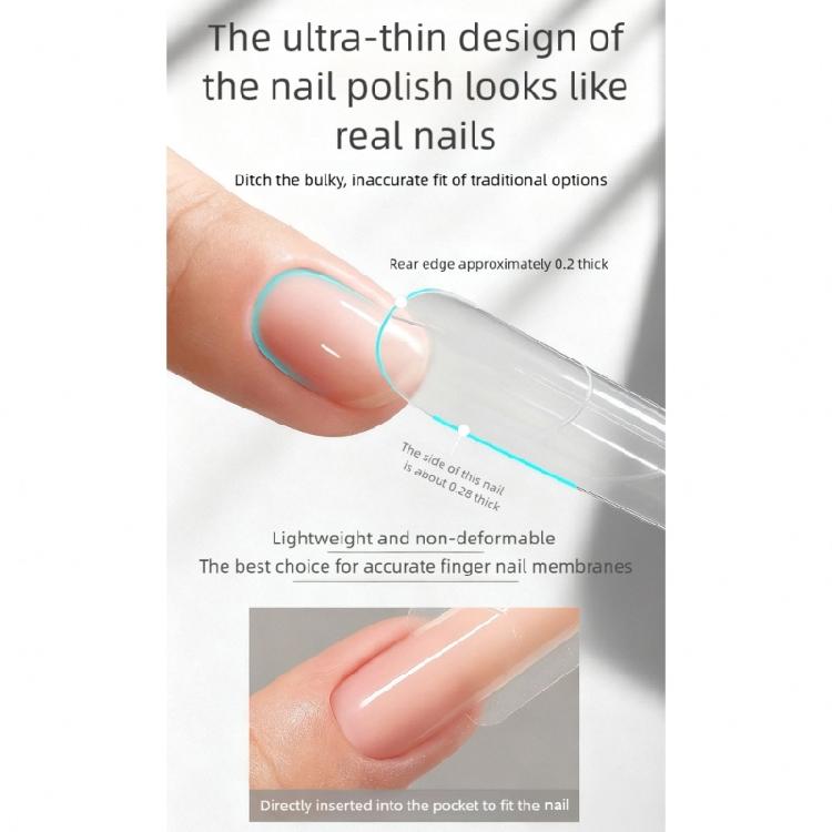 Oval Shape ABS Nail Extension Templates With Dog Ladder Support For Long Lasting Gel Polish Applications