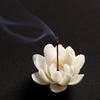 Keramik Weißer Lotus Räuchergefäß Heimdeko Räucherstäbchenhalter Buddhistisches Aromatherapie Räuchergefäß Verwendung Im Büro Teeladen
