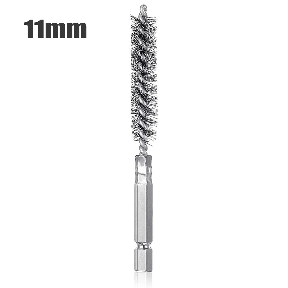 

1pcs 9-25mm Wire Tube Machinery Cleaning Brush Rust Cleaner Washing Polishing Tools For Woodworking Hand Tool