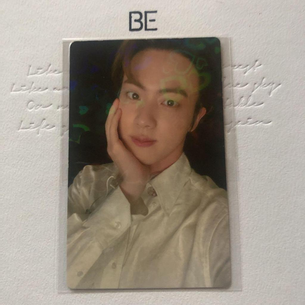 [USED] BTS Hologram Trading Card Jin BE JPFC Exclusive Purchase Bonus
