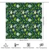 Botanical Shower Curtain Farmhouse Greenery Leaf Pattern Nature Decor Bathroom Fabric Waterproof Vintage Style Modern Home Texti