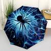 Ethereal Web Spider Automatic Umbrella Retractable Design with 8-Rib Durability Sturdy Construction for Outdoor Daily Use Vibrant Pattern Umbrella