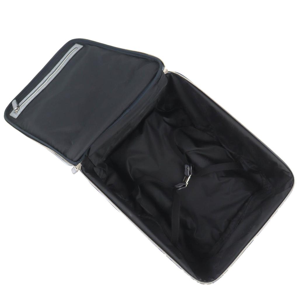 Great Emilio Pucci Carry Bag Travel Bag Series All-Over Pattern Trolley Bag Blue Used