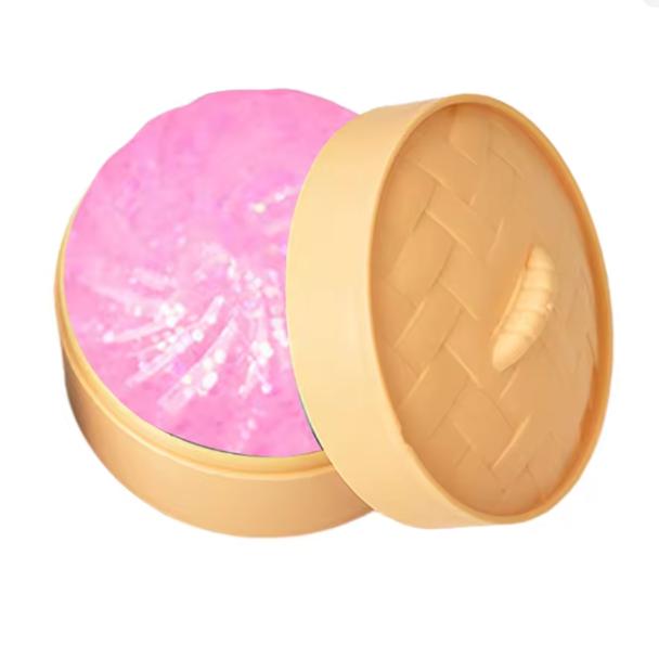 Simulation Dumpling Squishy Rebound Soft Squeeze Stress Ball With Bamboo Steamer Box Anti-Stress Toy Sensory For Creative Gift