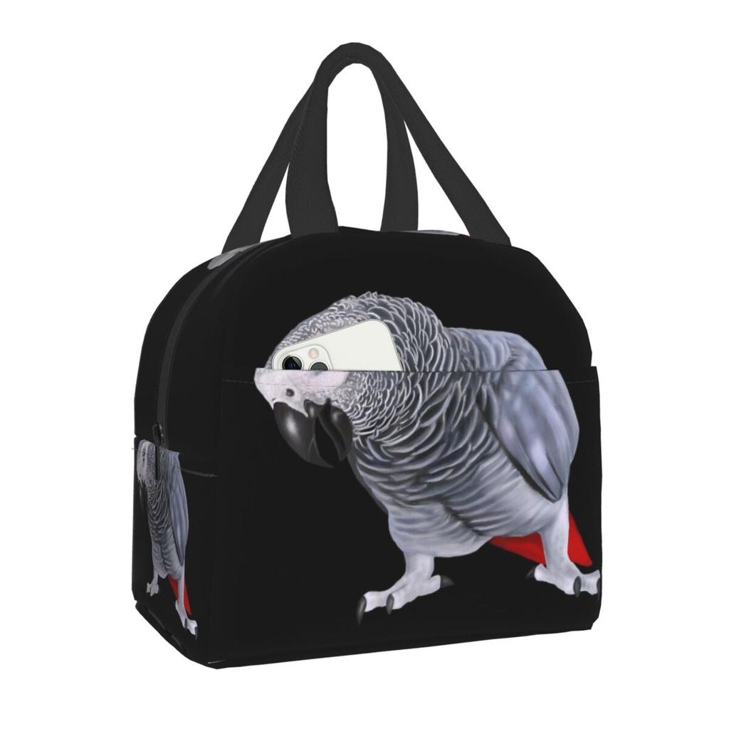 Floral And Parrot Birds Resuable Lunch Box Women Multifunction Thermal Cooler Food Insulated Lunch Bag Office Work Picnic Bags