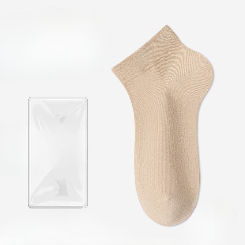 Women's Summer Thin Baita Sweat Absorbing Antibacterial Deodorizing Boneless Moon Seed Tube Cotton Socks