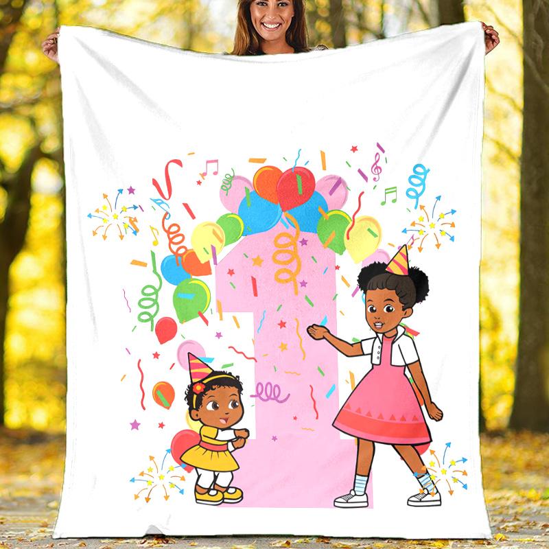 Gracie's Corner Theme Printed Blanket,Perfect for Couch, Bed, Travel & Outdoor Use | Machine Washable, Cozy & Durable.