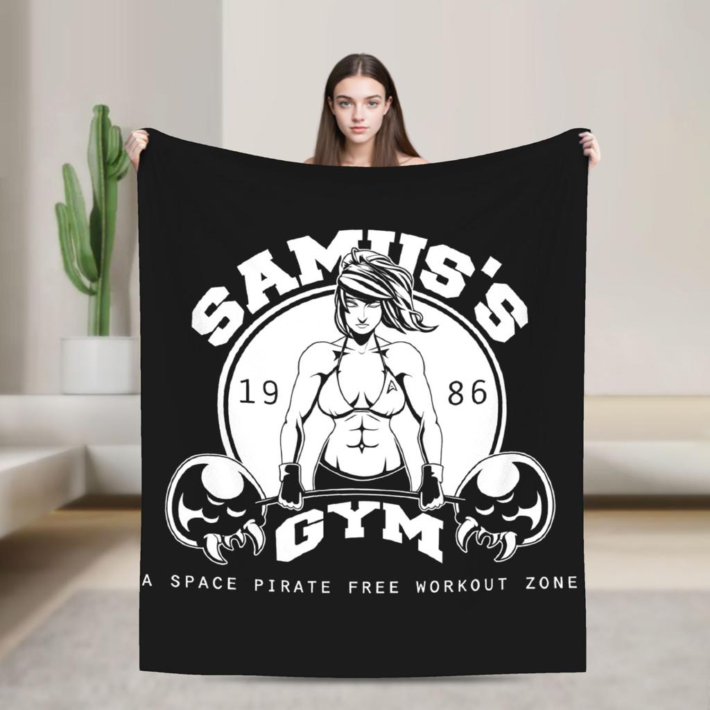 Metroids Hero Game Blankets Flannel Vintage Breathable Throw Blanket for Bed Sofa Winter