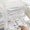 Transparent And Minimalist Underwear Storage Box Desktop Drawer Box Multi Grid Jewelry Organizing Small Item Storage Office