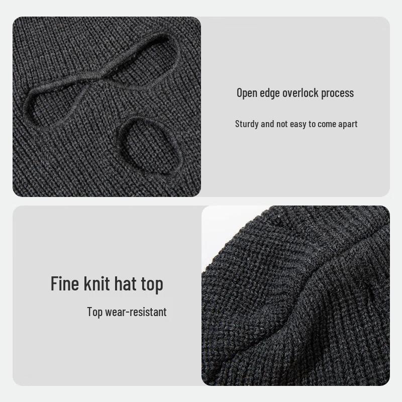 LCsanyp Gestrickte 3-Loch Sturmhaube