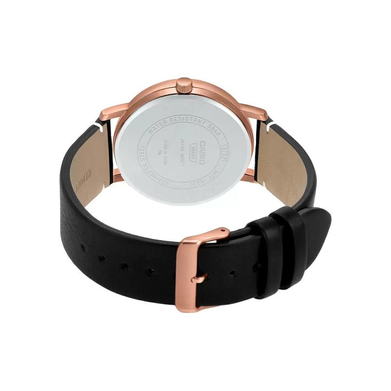 Casio STANDARD Series Fashionable Business Retro Classic Three Eyes and Six Needles Quartz Movement Genuine Leather Strap Japanese MTP-E320RL-1EVDF