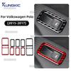 Sticker LHD RHD Real Soft Carbon Fibe rFor Volkswagen VW Polo MK5 6C 2015 2016 2017 Car Window Lift Button Panel Decor Trim