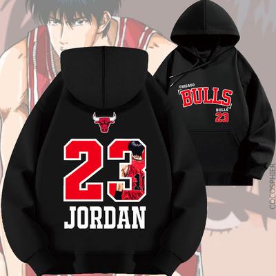 Slam Dunk Nr. 23 Bedruckter Bequemer Modischer Hoodie Männer Frauen Herbst Winter Lässiger Lockerer Hoodie