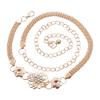 Luxury Metal Women Statement Lady Body Chain Fashion Jewelry Belts Waistband