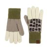 Winter gloves women's self-heating German velvet retro jacquard knitted thermal gloves female student gloves men