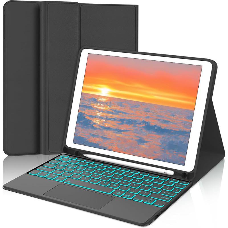 

Protective Case with Backlit Keyboard & Stylus Slot for iPad Tablet 11th Gen (2025) & 7th-10.2 Inch Models For iPad 10th/11th Gen/2025/2022
