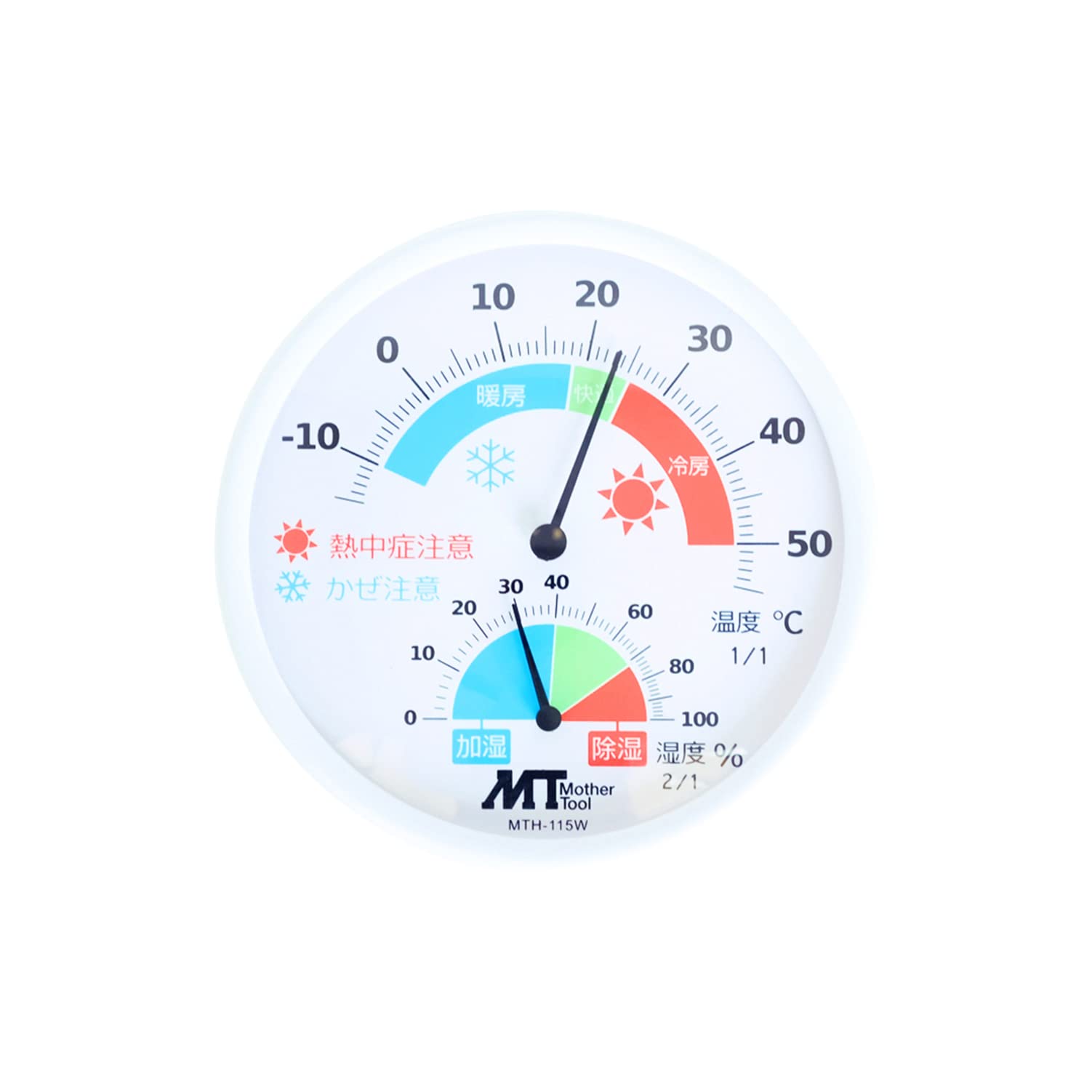 

Инструмент Комнатный Аналоговый Термометр и Гигрометр Mother s MTH-115W белый