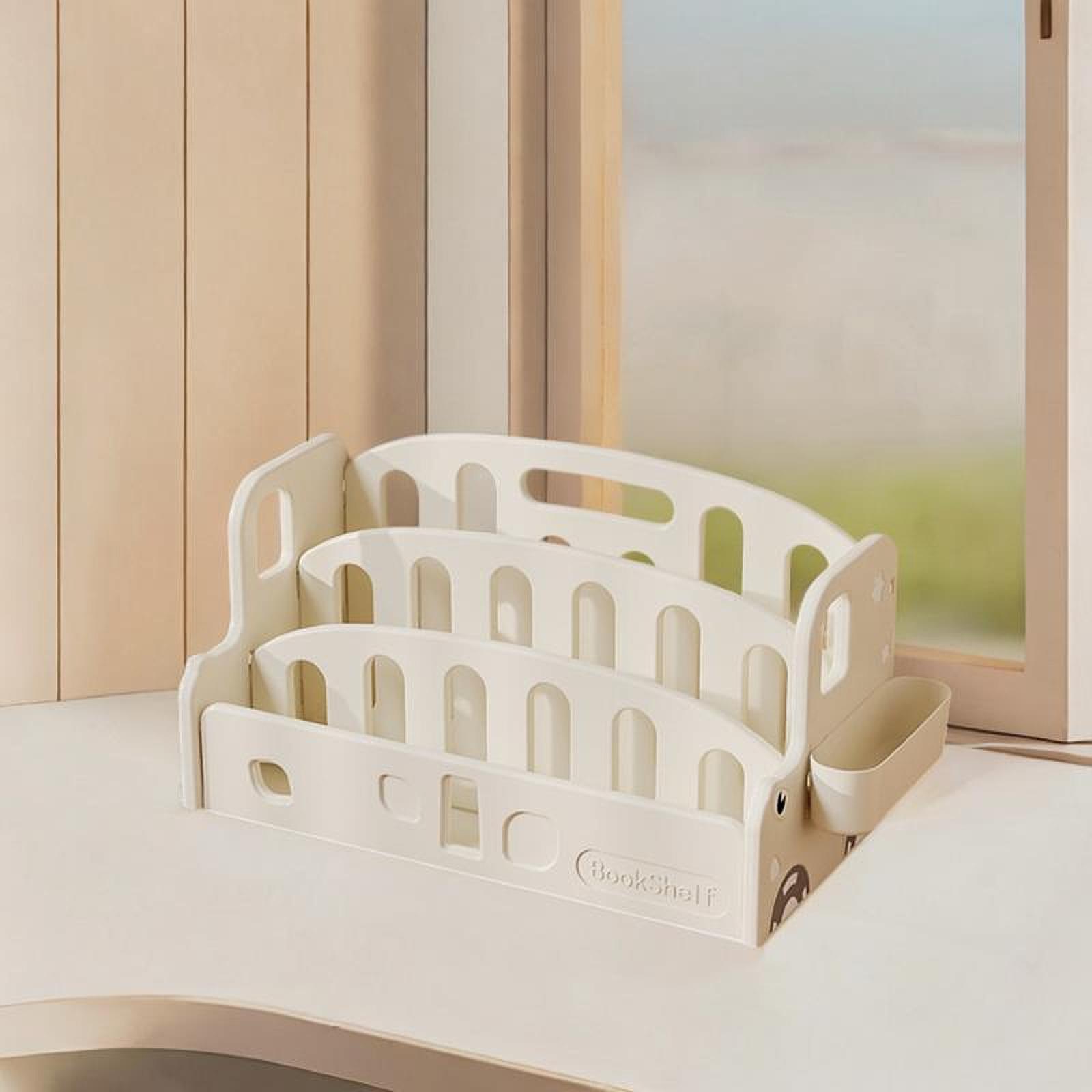 

Kids Book Rack Easy to Assembly with Ideal Height Multi Layer Easy to Reach Kids Bookshelf for Kids Room Ages 3+ Bedroom Nursery белый