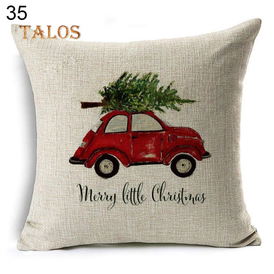 

Рождественская собака Санта-Клаус Олень Чехлы для подушек Пледы Наволочка Декор для дивана #35 Christmas Tree