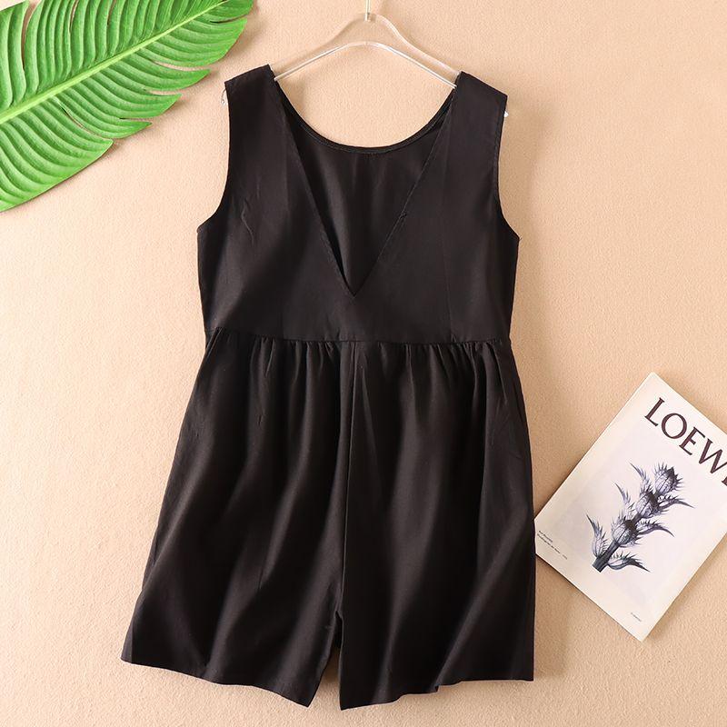 

WC54 Летний комбинезон с V-образным вырезом в корейском стиле