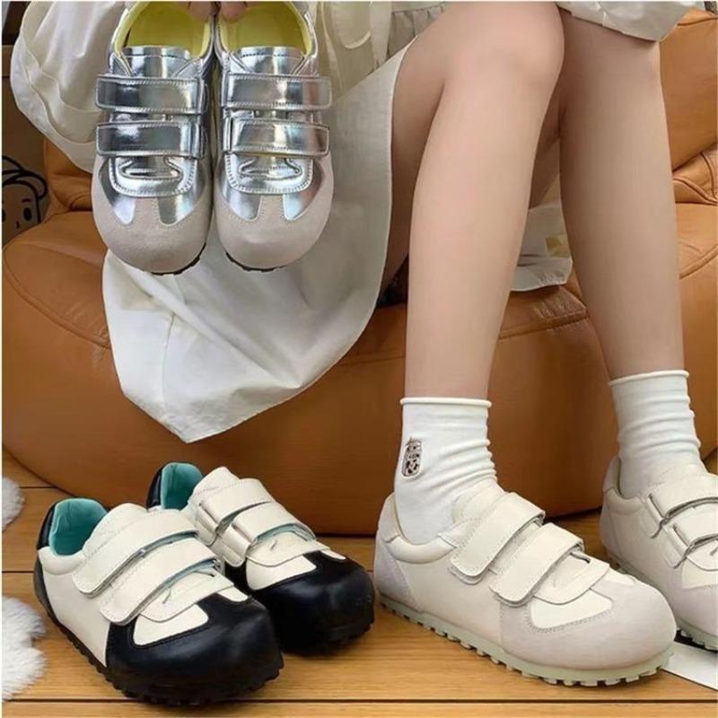 Velcro Little White Women's Autumn New Fashion Versatile Low Heel Platform Casual Shoes
