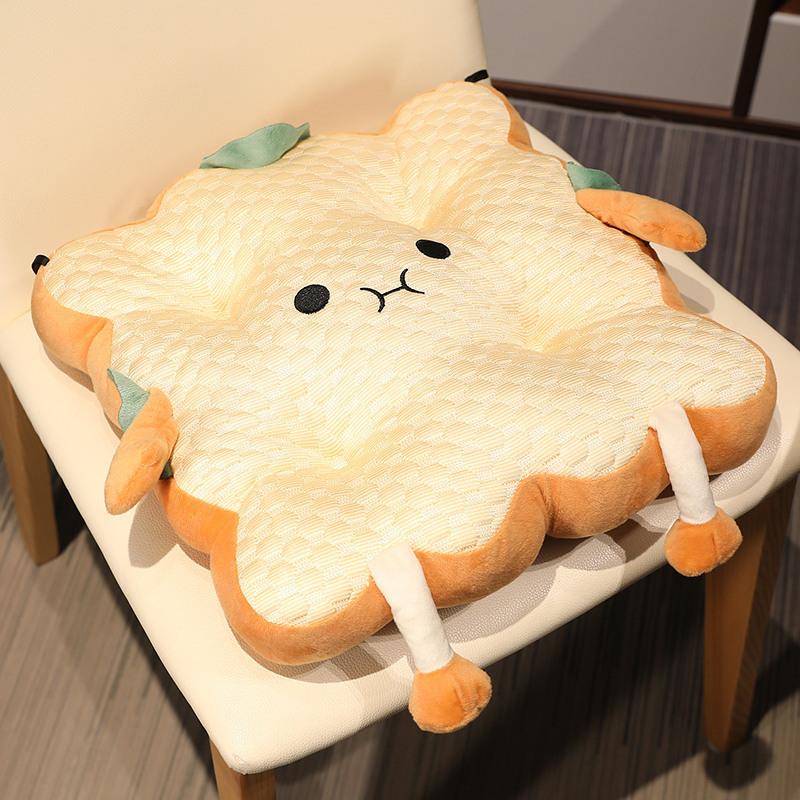 Summer Ice Ice Ice Doudou Toast Cushion Office Dormitory Cartoon Chair Cushion Chair Fart Cushion Sedentary Cushion