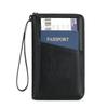 PU Leather Passport Clip Wallet Anti-Theft RFID Blocking Travel Document Bag Large Capacity Waterproof RFID Passport Holder