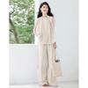 Women's Relaxed Fit Sleeveless Wide-Leg Pants Set