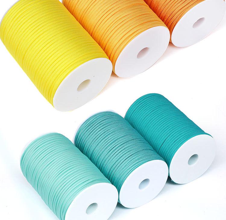 Paracord Exterior 100m 7 Miezuri 4mm: Ideal pentru Pasionații Militari și Brățări de Supraviețuire