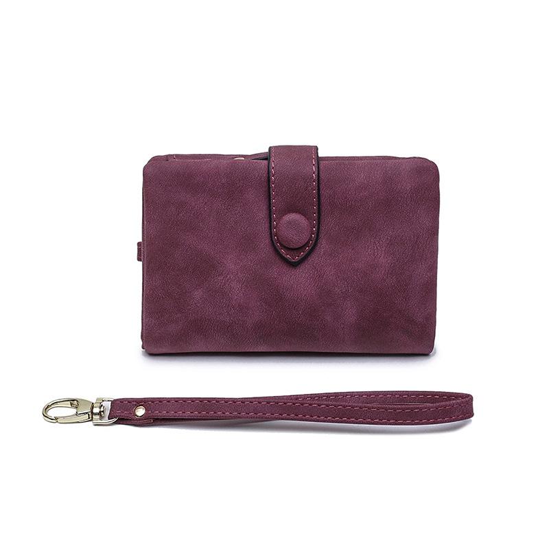 Women Wallets Matte Short Wallet, Portable Pouch, Clutch, Card Holder