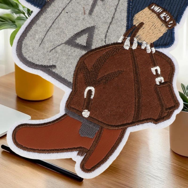 Large Bear Clothing Patch Hand Sewn Embroidery Patches Clothes Decoration Accessories Sewing Applique DIY Craft Backpack Textile