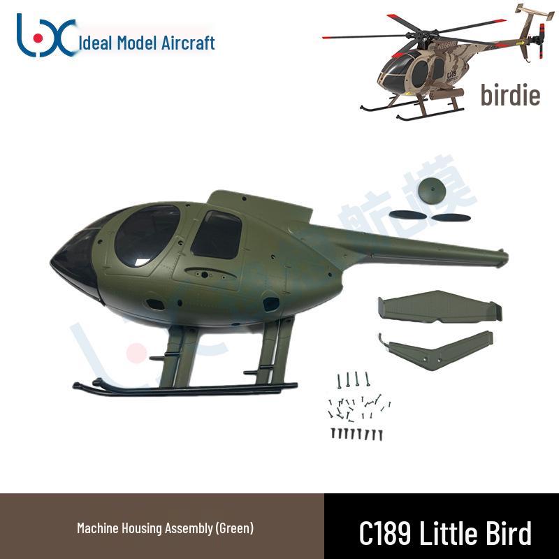 RCERA Remote Control C189 Little Bird MD500 Helicopter Spare Parts Collection Model Aircraft