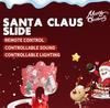 Electric Climbing Ladder Santa Claus Xmas Gift Ladder Climbing Santa for Christmas Party Shelf Bedroom Office