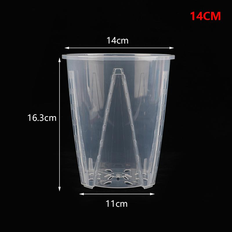 Plant Pot Diy Plastic Transparent Cylindrical Flower Holder Vegetable Planter