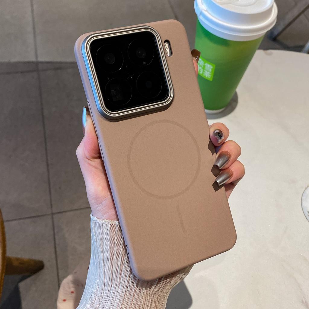 Lyxigt Sandsten Matt Mjukt Fodral för Xiaomi Mi 13 14 15 15S Pro Ultra Redmi K80 POCO F7 För Magsafe Trådlös Laddning Cover