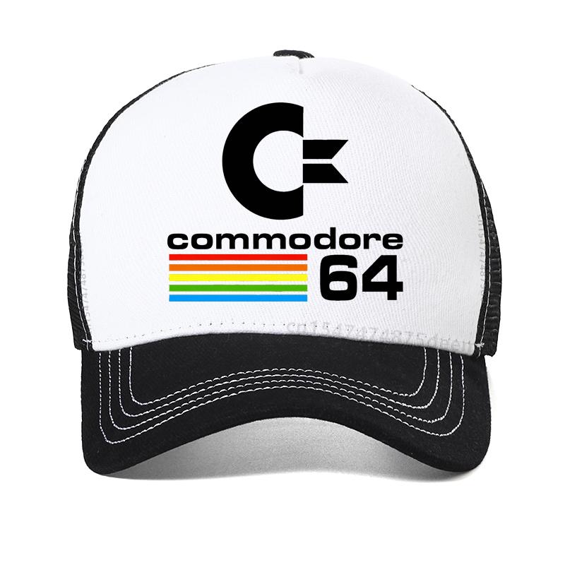 Commodore 64 Mesh Baseball Cap Outdoor Casual Breathable Mesh Trucker Hats Fashion Sport Adjustable Snapback Cap Gorras