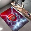 "Tappeto con Logo Arsenal con Design a Fulmine per Decorazione Soggiorno" Adatto per l'uso come antiscivolo per divani del soggiorno e della camera da letto