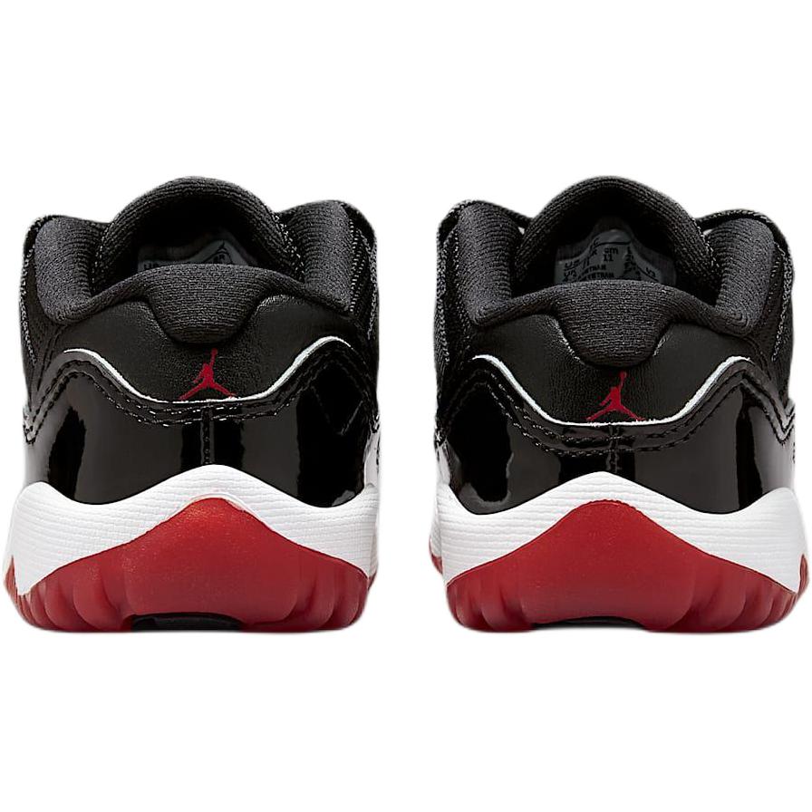 Air Jordan 11 Retro Low TD Bred 2025 Baby Sneakers Black White Varsity-Red FV5120-006