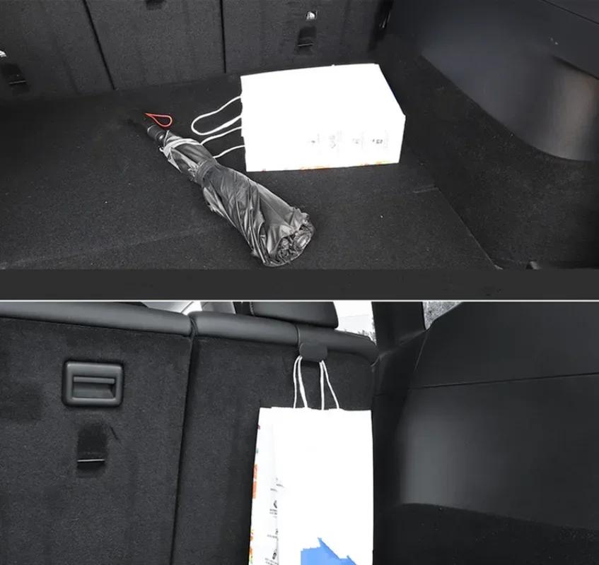 2pcs Rear Headrest Hook for Tesla Model Y Organizer Center Console Head Rest Storage Accessories Bag Umbrella Trunk Hanger