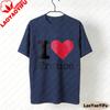 I Love France TShirt France Tourist Souvenir Clothing French Lover Gift Shirt Unisex Fashion Casual Crewneck Cotton Tee Tops