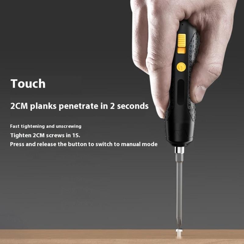 46 in 1 Electric Screwdriver Adjustable 3.7V USB C Rechargeable Removable Replaceable Power Tool for Mobile Phone