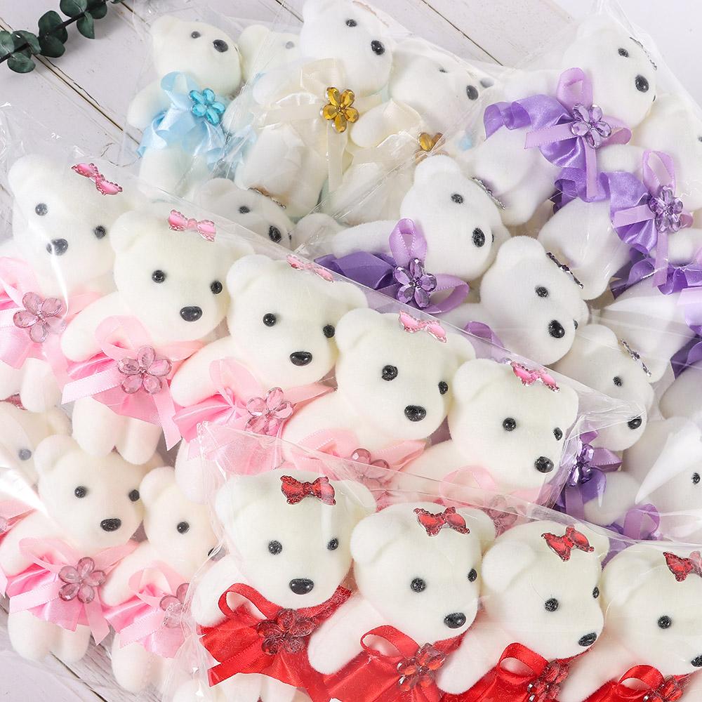 10Pcs/Set Cartoon Bouquet Decoration Bear Doll DIY Graduation Bear Decoration Graduation Bouquet Bear Accessories