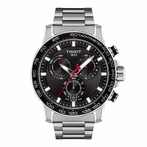 

Tissot Men s Super Sport Chronograph Watch with Black Dial and Bracelet, T1256171105100, Officially Imported