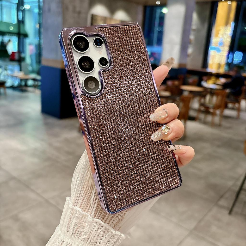Luxuriöse strassbesetzte, stoßfeste Handyhülle für Samsung S26/S25 Ultra