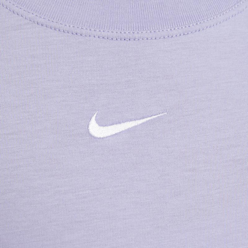 Nike Sportswear Soft Comfortable Fashionable Versatile Short Sleeve Breathable Regular T-Shirt Women Tops Ice-Purple Lilac FD4150-533