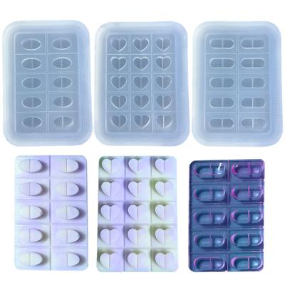 Personalized Tablets Mold Capsule Medicine Making Mould Resuable Silicone Casting Mold Versatile Drug Pellet Moulds
